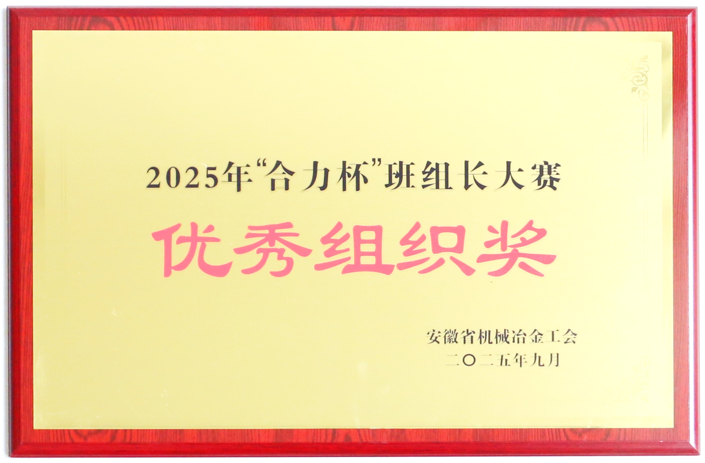 “尊龙凯时杯”班组长大赛优良组织奖.JPG